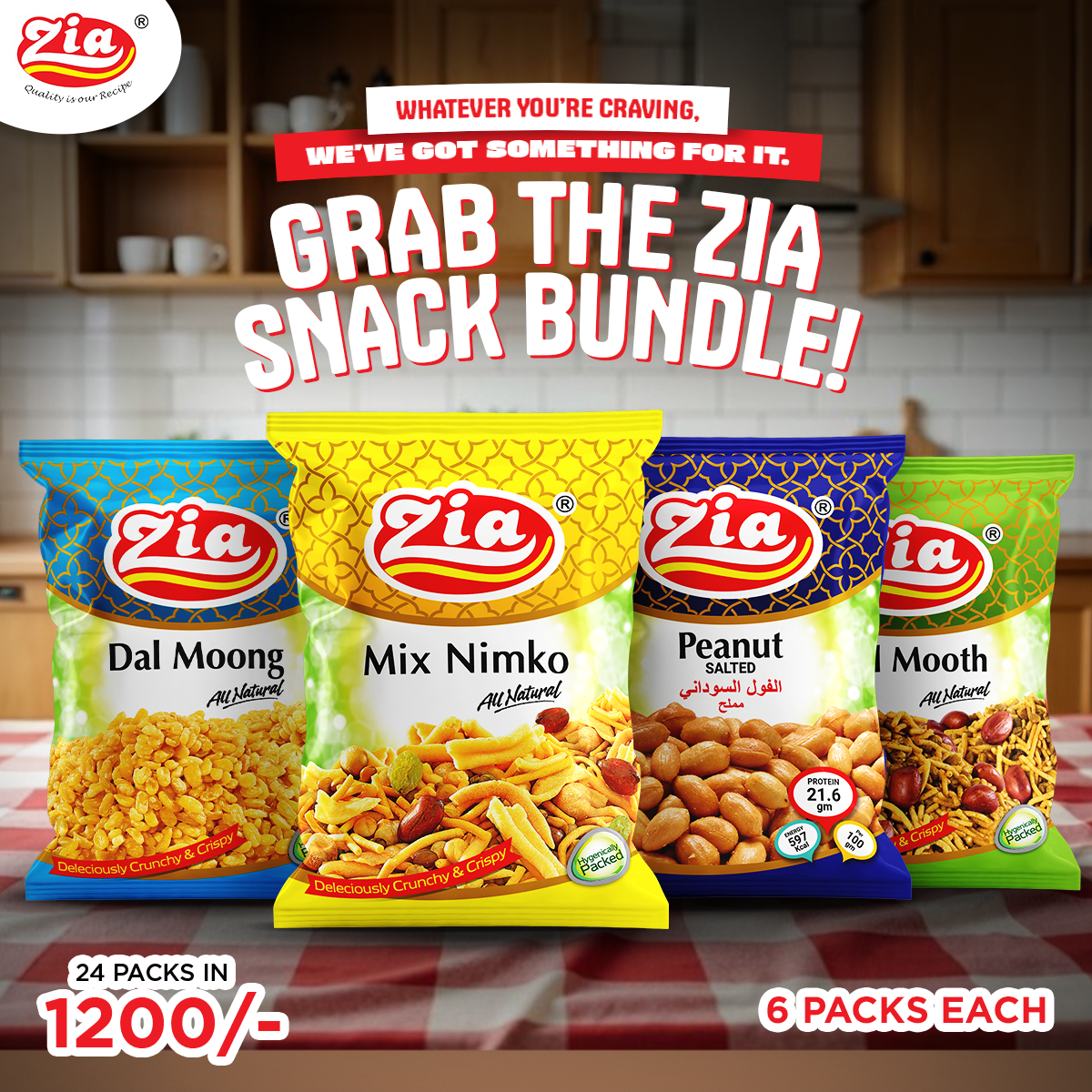 Zia Foods ad creative